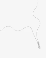 0.15 Carat TW Diamond Knots Pendant in Sterling Silver
