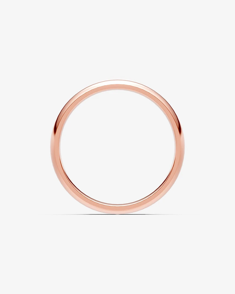 5mm High Domed Wedding Band 10kt Yellow Gold