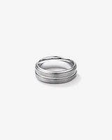 8mm Patterned Wedding Band Tungsten