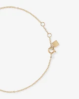 0.22 Carat TW Round Brilliant Graduated Diamond Bezel Set Bracelet in 10kt Yellow Gold