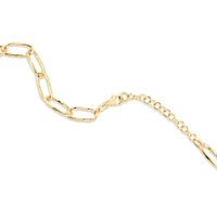 Diamond Cut Oval Twist Link Chain in 10kt Yellow Gold