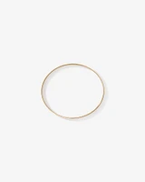 65mm (2.5") 7.7mm Width Solid Oval Bangle in 10kt Yellow Gold