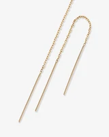 93mm Bar Threader Earrings in 10kt Yellow Gold