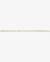 45cm (18”) 3.5mm Hollow Paperclip Chain in 10kt Yellow Gold