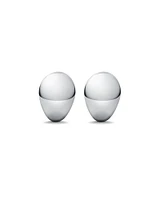 Polished Bold Dome Stud Earrings in Sterling Silver
