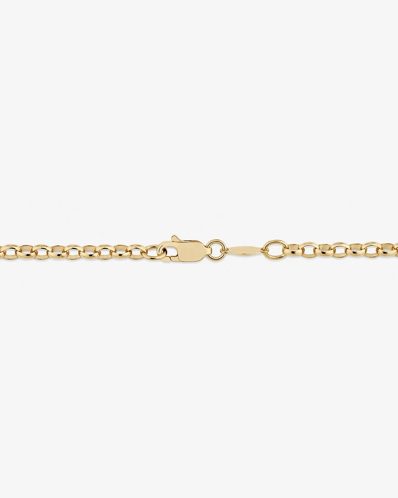 70cm (28") Oval Belcher Chain in 10kt Yellow Gold