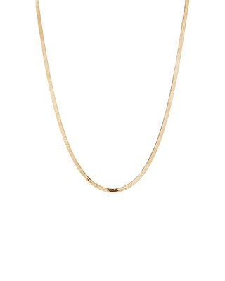 50cm (20") 3.5mm Width Herringbone Necklace in 10kt Yellow Gold