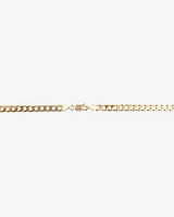 55cm (22") 4.5mm-5mm Width Curb Chain in 10kt Yellow Gold