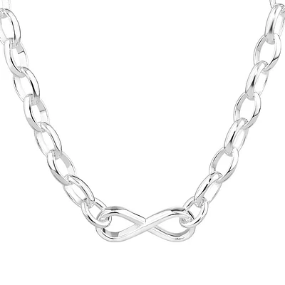 Infinity Belcher Chain in Sterling Silver