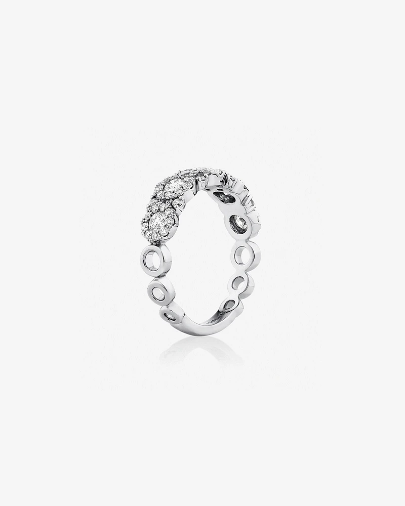 Bubble Ring with 1.00 Carat TW Diamonds in 10kt White Gold