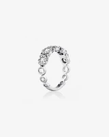 Bubble Ring with 1.00 Carat TW Diamonds in 10kt White Gold
