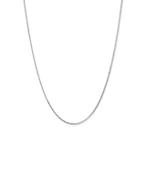 55cm (22") 2-2.5mm Width Fine Curb Chain Necklace in Sterling Silver