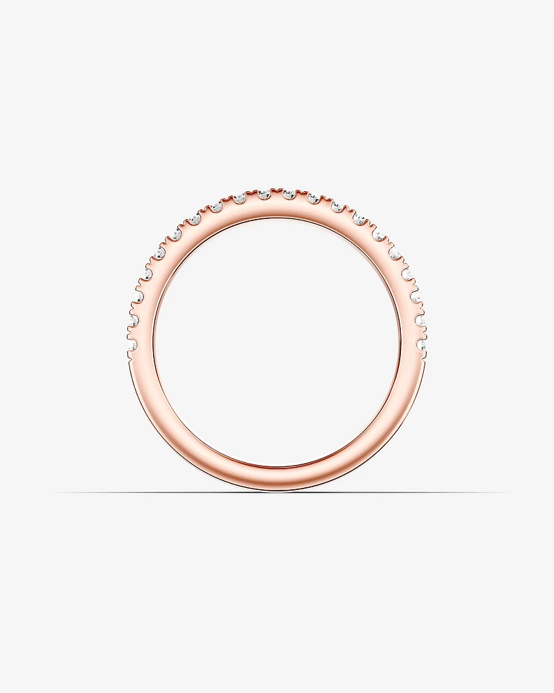 Wedding Band with Carat TW of Diamonds in 14kt White Gold