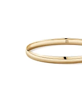 65mm (2.5") 5.7mm Width Solid Oval Bangle in 10kt Yellow Gold