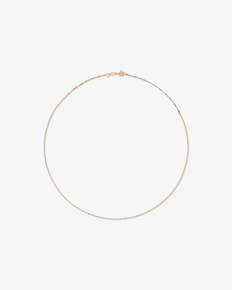 45cm (18") Box Chain in 10kt Yellow Gold