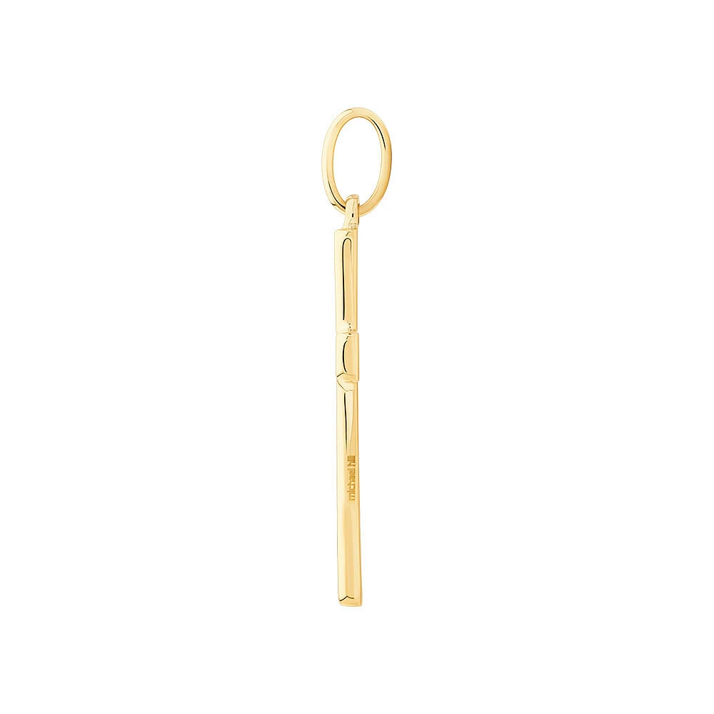Large Cross Pendant in 10kt Yellow Gold