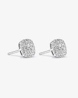 0.30 Carat TW Cushion Shaped Diamond Cluster Stud Earrings in 10kt Yellow Gold