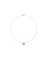 0.35 Carat TW Diamond Swirl Everlight Pendant Necklace in 10kt Yellow Gold
