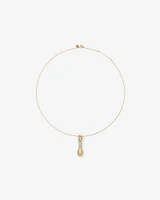 0.17 Carat TW Diamond Knot Pendant in 10kt Yellow Gold