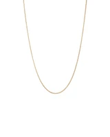 50cm (20") 1.96mm Width Semi Solid Curb Chain in 10kt Yellow Gold