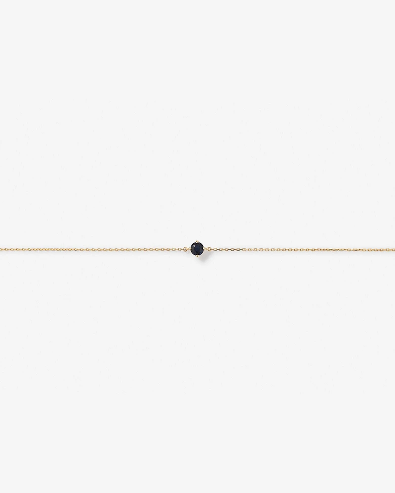 Bracelet with Sapphire in 10kt Yellow Gold