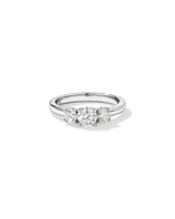 1.00 Carat TW 3 Stone Signature 101 Diamond Ring in 14kt White Gold