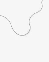 Collier de tennis de 6,00 carats au total, serti dans de l'or blanc 18 carats