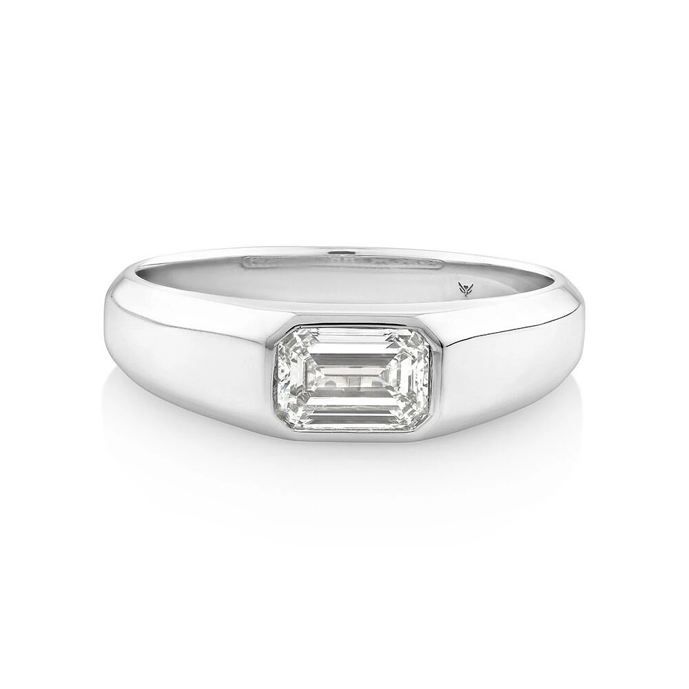 Solitaire Ring with 1.00TW  Laboratory-Grown Diamond in 14kt White Gold