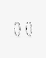 Huggie Earrings with Carat TW of Diamonds in 10kt Rose Gold