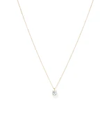 Carat TW Laboratory-Grown Diamond Solitaire Pendant in 14kt Gold