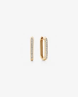 Huggies with 0.22 Carat TW of Diamonds in 10kt Yellow Gold