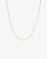 60cm (24") Hollow Belcher Chain in 10kt Yellow Gold