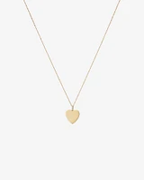 Diamond Accent Engravable Heart Pendant in 10kt Yellow Gold