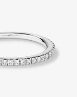 Wedding Band with Carat TW of Diamonds in 14kt White Gold