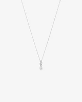 0.15 Carat TW Diamond Knots Pendant in Sterling Silver