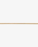 50cm (20") 6.15mm Width Semi Solid Miami Curb Chain in 10kt Yellow Gold
