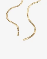 55cm (22") 4.5mm-5mm Width Curb Chain in 10kt Yellow Gold