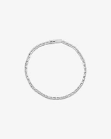 3.37 Carat TW Baguette Diamond Tennis Bracelet in 14kt White Gold