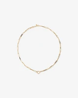 60cm (24") Square Paperclip Open Pendant Chain in 10kt Yellow Gold