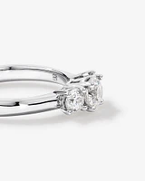 1.00 Carat TW 3 Stone Signature 101 Diamond Ring in 14kt White Gold