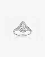 Bridal Set with 1 Carat TW of Diamonds in 14kt White Gold