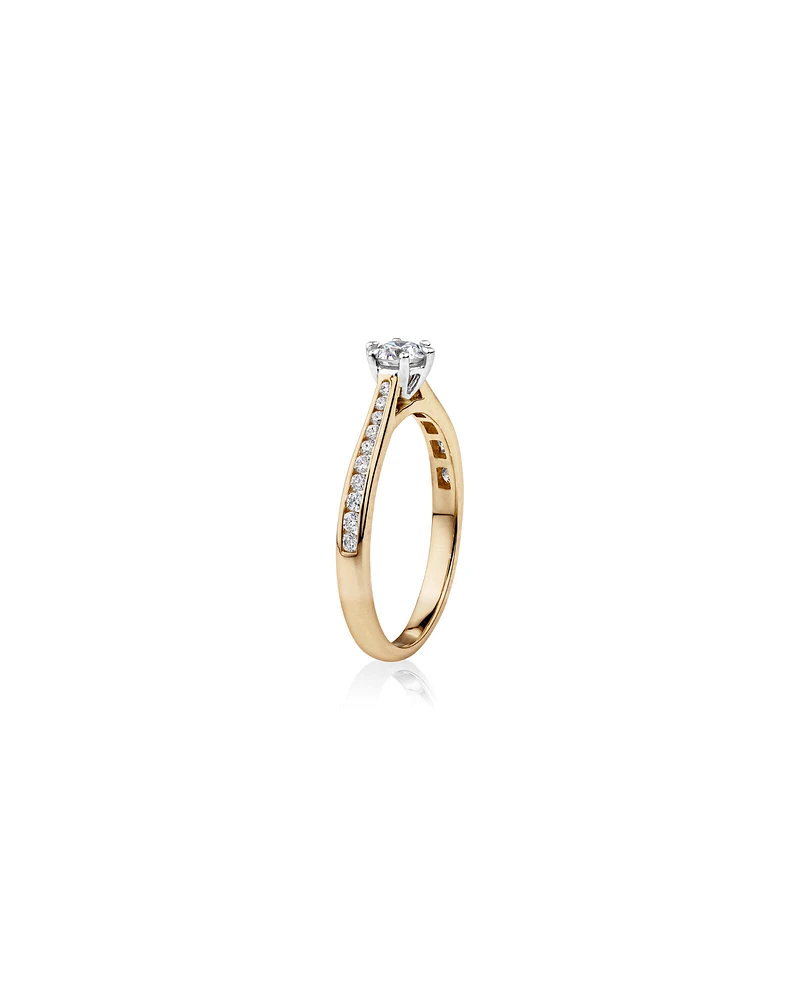 Ring with 0.48 Carat TW of Diamonds in 14kt Yellow & White Gold