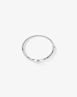 0.15 Carat TW Diamond Halo Everlight Bangle in Sterling Silver