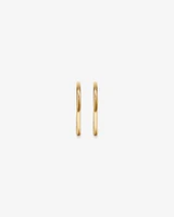 14mm Sleeper Earrings in 10kt Yellow Gold