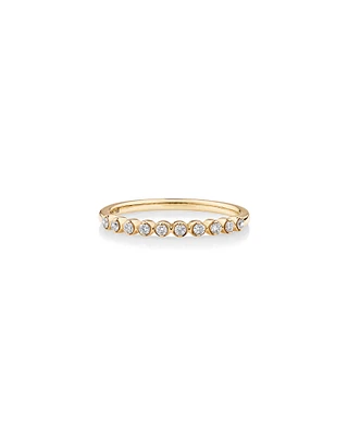 Wedding Ring with 0.15 Carat TW Diamonds in 14kt Yellow Gold