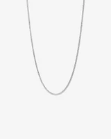 60cm (24") 3.4mm Width Curb Chain in Sterling Silver