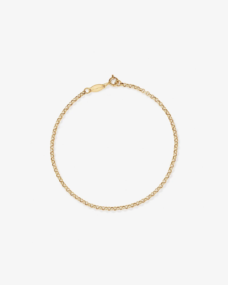 19cm (7.5") 2mm-2.5mm Width Belcher Bracelet in 10kt Rose Gold