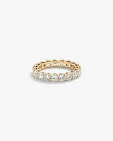 3.00 Carat TW Round Brilliant Laboratory-Grown Diamond Eternity Ring in 14kt Yellow Gold