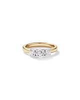 1.00 Carat TW 3 Stone Signature 101 Diamond Ring in 14kt White Gold