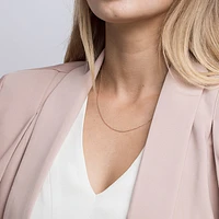 45cm (18") 1mm-1.5mm Width Solid Belcher Chain in 10kt Yellow Gold